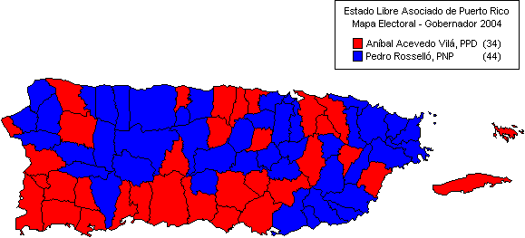 Mapa: Gobernador 2004
